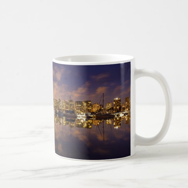 Caneca De Café Die Skyline von Vancouver in Kanada (Direita)