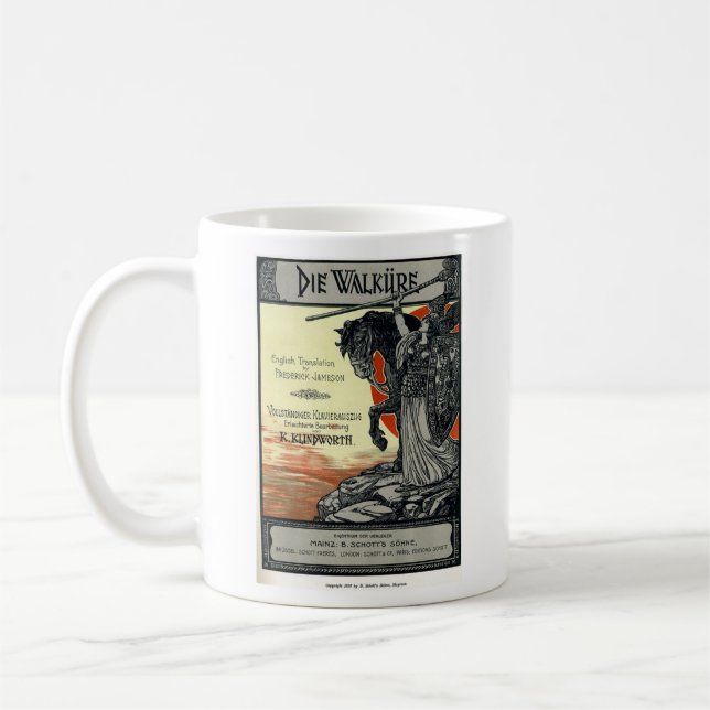 Caneca De Café Die Walküre (página de título da pontuação Vocal,  (Esquerda)