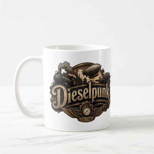 Caneca De Café Dieselpunk (Esquerda)