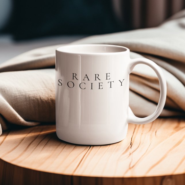 Caneca De Café Dieta Carnívora da Sociedade Rara (Rare Society Elevated Mug)