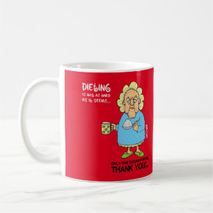 Caneca De Café Dieta não é tão duro quanto parece - desenho ve