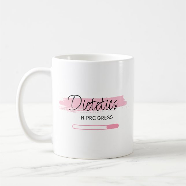 Caneca De Café Dietética Em Progresso – Personalizado (Esquerda)