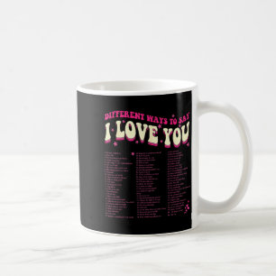 Caneca De Café Diferentes Maneiras De Dizer Eu Te Amo Retro Hippi