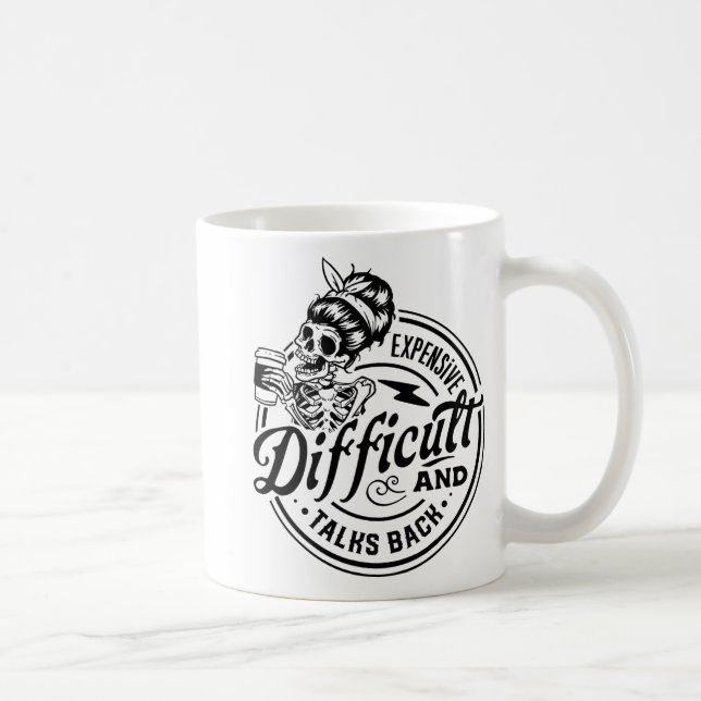 Caneca De Café Difícil E Fala De Dia de as mães (Direita)