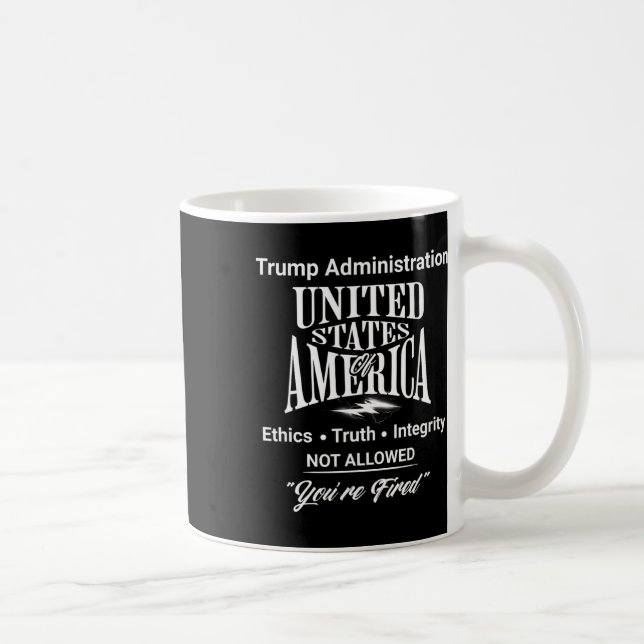 Caneca De Café Diga a Verdade Você é Demitido Administração Trump (Direita)