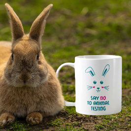 Caneca De Café Diga Não Para Testar Animais De Cupão