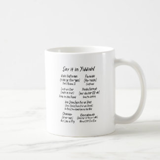 Caneca De Café Diga-o no Yiddish