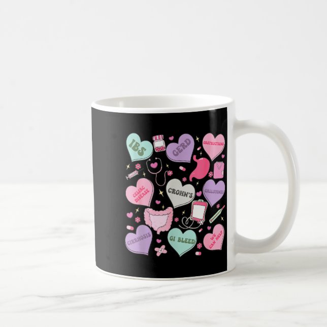 Caneca De Café Digestive Divas Gastroenterology Nurse Valentine E (Direita)