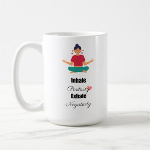 Caneca De Café Digitação de citações positivas