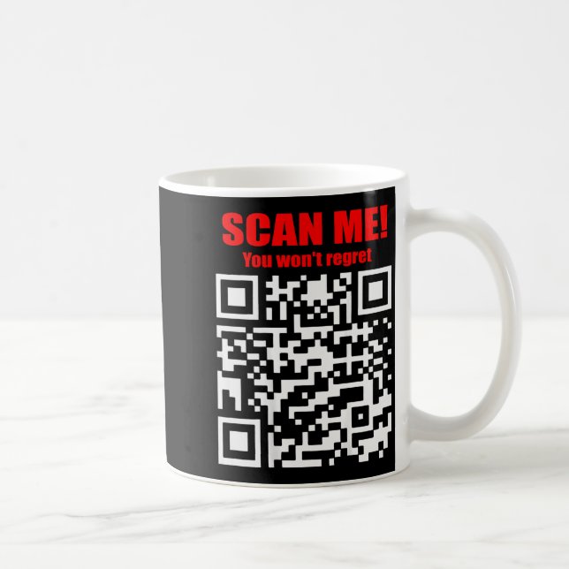 Caneca De Café Digitalize Me, Você Não Se Arrependerá, Trump Nata (Direita)