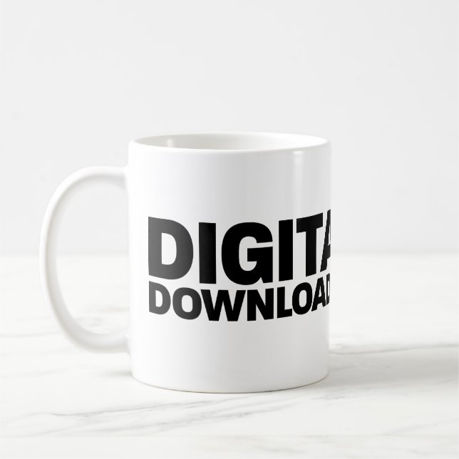Caneca De Café DigitallyDownloaded.net Coffee Mug (Esquerda)