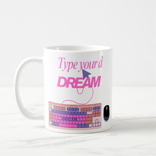 Caneca De Café Digitando meu futuro (Esquerda)
