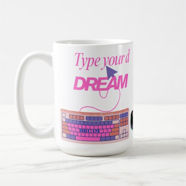 Caneca De Café Digitando meu futuro (Esquerda)