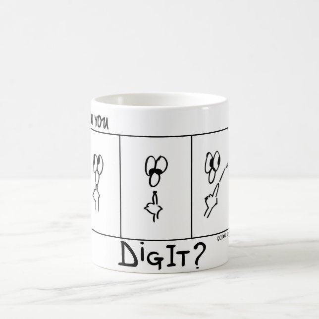 Caneca De Café DigitCartoon.com - "Você pode fazer isso?" (Centro)