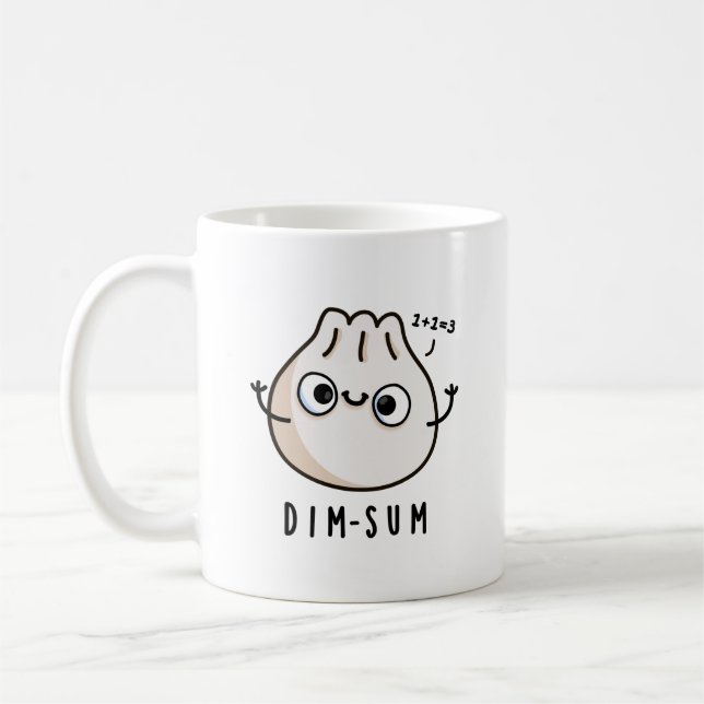 Caneca De Café Dim-sum Funny Dimsum Math Pun (Esquerda)