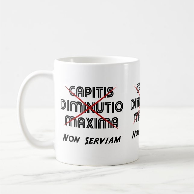 Caneca De Café diminuição máxima da cabeça não servirei (Esquerda)