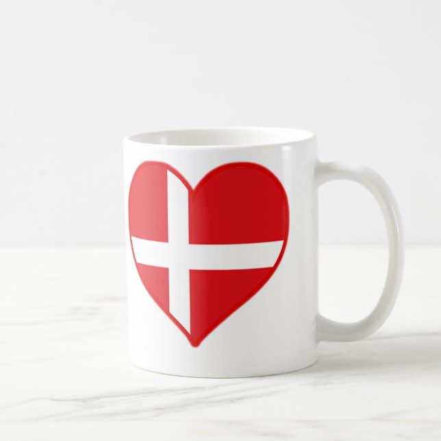 Caneca De Café Dinamarca Love (Direita)