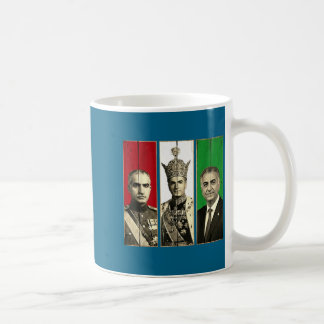 Caneca De Café dinastia Pahlavi três gerações reza shah