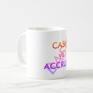 Caneca De Café "DINHEIRO contra a base de ACUMULAÇÃO "