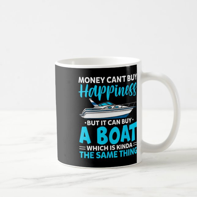 Caneca De Café Dinheiro do Barco do Amor não pode Comprar Felicid (Direita)