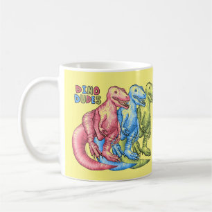 Caneca De Café Dino Dudes Dinossauros