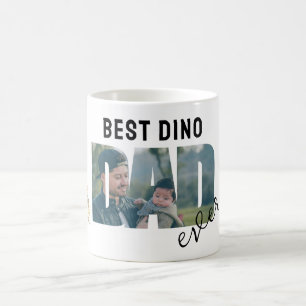 Caneca De Café Dino Melhor Pai do Mundo Foto Personalizada