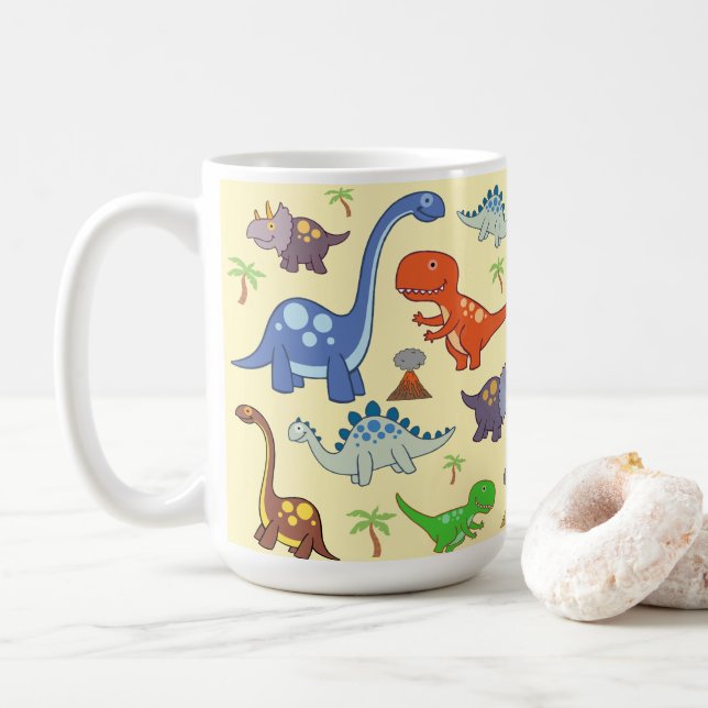 Caneca De Café Dino World Mug (Com Donut)