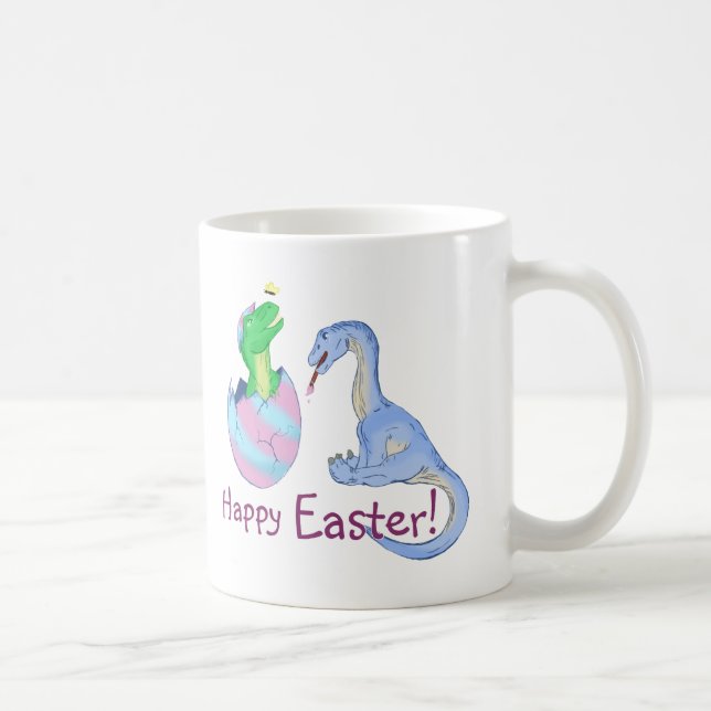 Caneca De Café Dinos de páscoa (Direita)