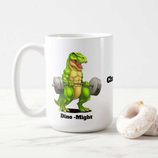 Caneca De Café dinosaur (Com Donut)
