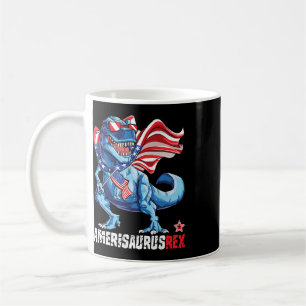Caneca De Café Dinosaur 4 de Julho Meninos Meninas Homens Amerisa