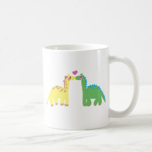 Caneca De Café DINOsaur e GIRAFFE