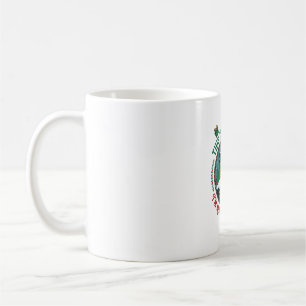 Caneca De Café Dinosauro de Fantasia Humana Chapéu de Natal de Pi