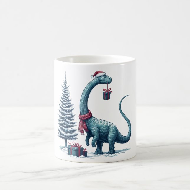 Caneca De Café dinossauro Brontosauro de Natal (Centro)
