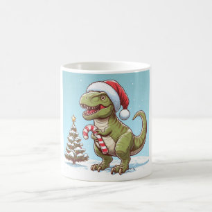 Caneca De Café Dinossauro candi doce de Natal