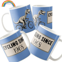 Dinossauro, ciclista de aniversário de bicicleta D