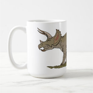 Caneca De Café Dinossauro Cretáceo Tricerátops