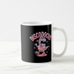 Caneca De Café Dinossauro Dançando Disco Diplodocus Dino Engraçad