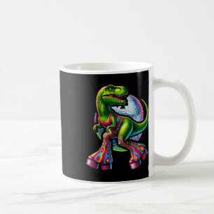 Caneca De Café Dinossauro Dançante Engraçado 