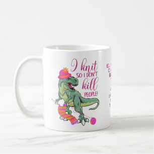 Caneca De Café Dinossauro de Citação Engraçado
