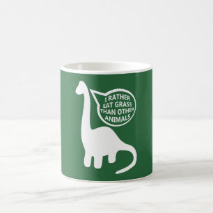 Caneca De Café Dinossauro do Vegan