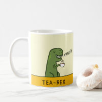 Dinossauro engraçado do T-Rex Tea Rex