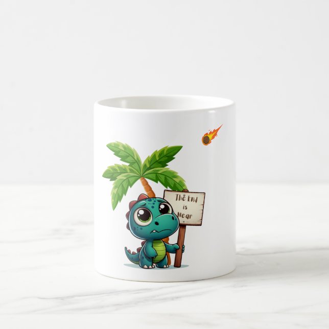 Caneca De Café dinossauro fofo, engraçado (Centro)