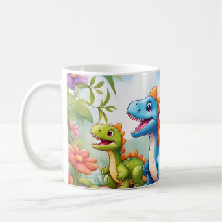 Caneca De Café Dinossauro Gato De 11 Oz Para Crianças