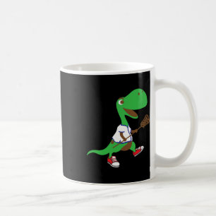 Caneca De Café Dinossauro Jogando Lacrosse Gif Legal de Esporte d