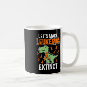 Caneca De Café Dinossauro Laranja Fita Hematóloga Repti