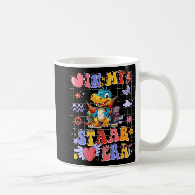 Caneca De Café Dinossauro Na Minha Época Estrela - Teste Motivaci (Direita)