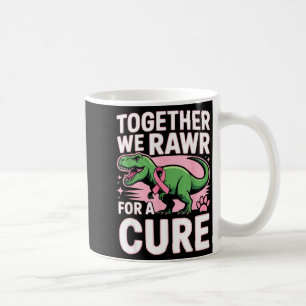 Caneca De Café dinossauro paleontólogo conscientização sobre cânc