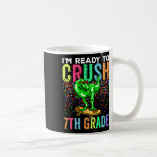 Caneca De Café Dinossauro Primeiro Dia De Escola 7ºano Skate