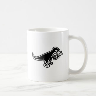 Caneca De Café Dinossauro que come peixes de Jesus