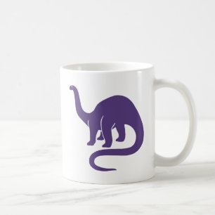 Caneca De Café Dinossauro - Roxo